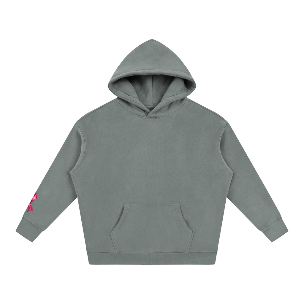 October Breast Cancer Awareness Hoodie in Grey