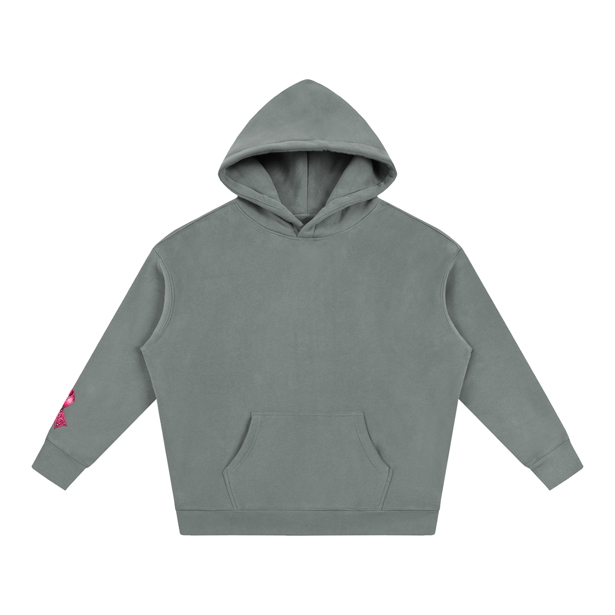 October Breast Cancer Awareness Hoodie in Grey